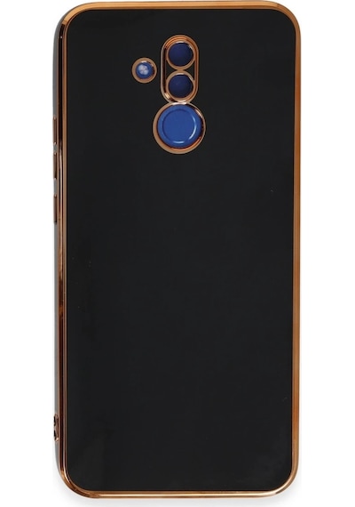 Huawei Mate 20 Lite Kılıf Volet Silikon - Siyah Düz Renkli