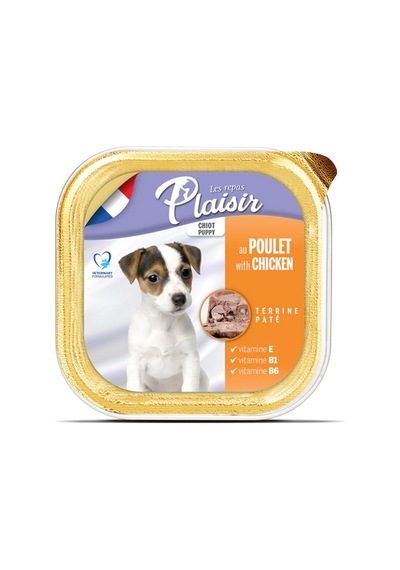 Plaisir Tahılsız Tavuklu Ezme Konserve Köpek Maması 150 G