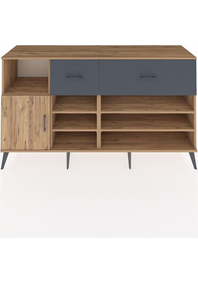 Hyperion Konsol 6 Raflı 2 Çekmeceli Tek Kapaklı 176x44x99 Çam-ça Çam-çam/antrasit Hyperion Konsol 6 Raflı 2 Çekmeceli Tek Kapaklı 176x44x99 Çam-ça Çam-çam/antrasit