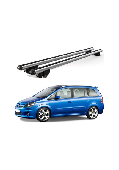 Kanca Opel Zafira 2007-2011 Uyumlu Gri Kilitli Ara Atkı 120cm Port Bagaj Tavan Barı