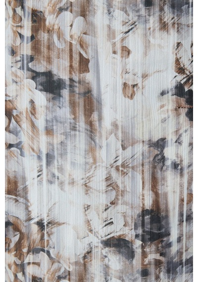 Sateen Desenli Klasik Gömlek - Kahve-137461