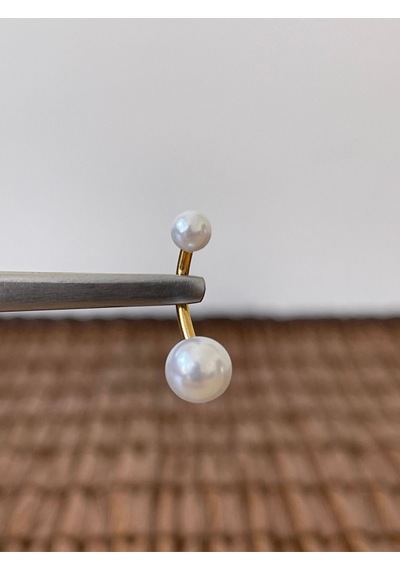316 L Cerrahi Çelik Anti Alerjik 10 Mm İncili Göbek Piercingi İnci Piercing Antra Melanj