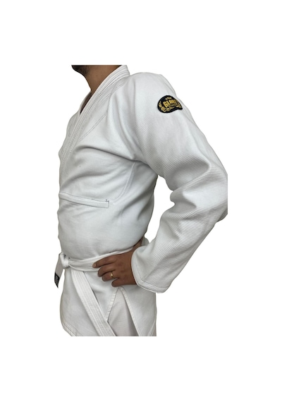 Jiu Jitsu Elbisesi Jujitsu Gi Bjj Gi Ju Jitsu Kimono Beyaz Gri Dikişli Beyaz