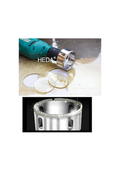Cam Mermer Granit Delme Pancı 55mm Matkap İçin Elmaslı Delik