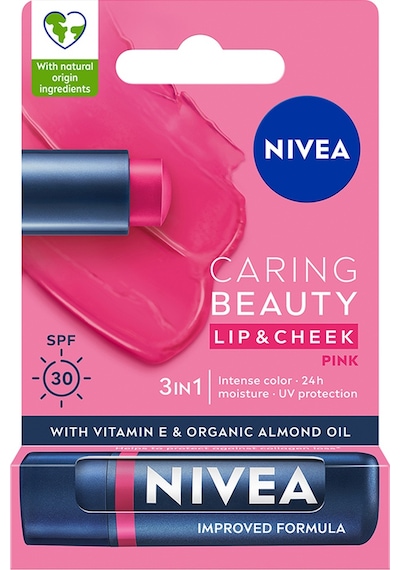 Nivea Renkli Dudak Bakım Kremi ve Yanak Balmı SPF30 Pink