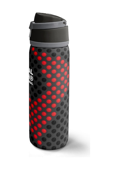 Coral High Siyah Kırmızı Desenli Pipetli Ve Direkt İçim Çelik Termos 800 Ml 38511 Siyah - Kırmızı