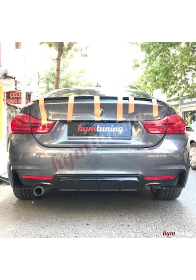 Bmw 4 Serisi F36 İnce Spoiler Abs Plastik Piano Black 420 Spoyler