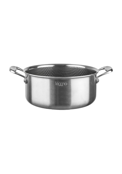 Leggno Elite Pro 3ply Petek Tabanlı Derin Tencere 24 Cm Le-eltpr3161dt24 Leggno Çok Renkli