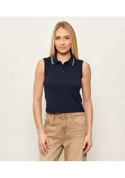 Guess V6gp03k2958 Sarah Kadın Polo Tişört Lacivert
