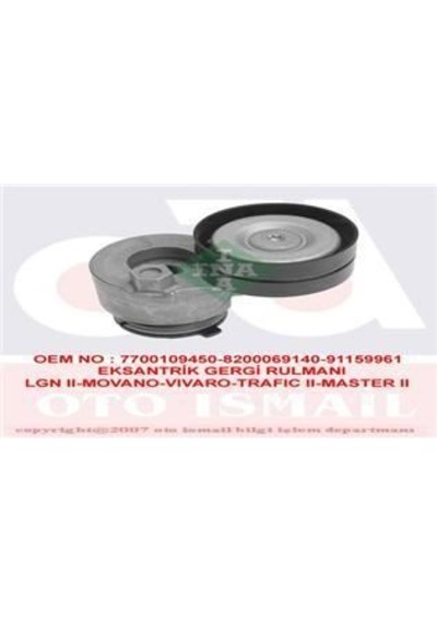 INA 534014230 V KAYIŞ GERGİ RULMANI LAGUNA II TRAFIC II / VIVARO