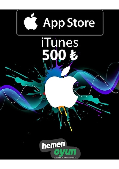 Hemenoyun Apple App Store Itunes 500 Tl Hediye Kartı Bakiye Kodu Ios
