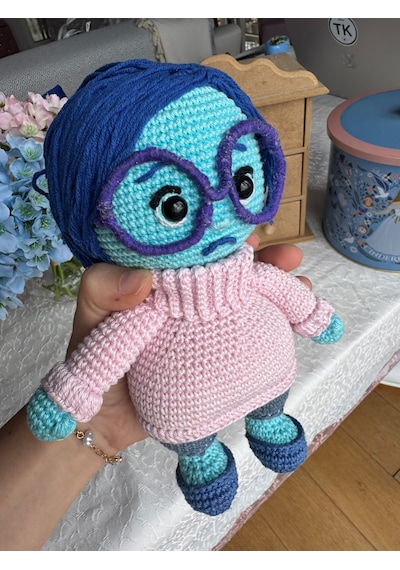 Tristeza Sadness Üzüntü Amigurumi Bebek 20 Cm