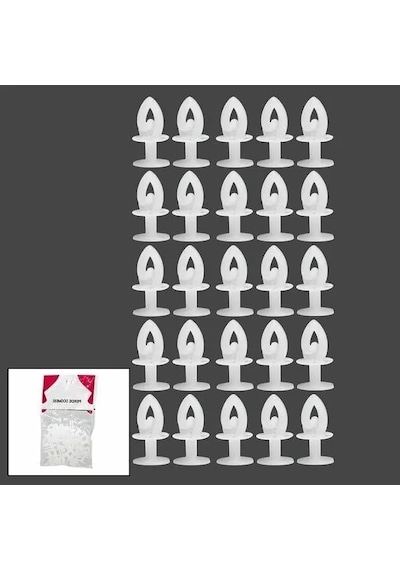 60 Adet Dikiş Gerektirmeyen Perde Askı Klipsi Açık Altın