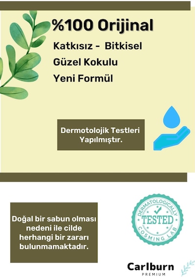 100% Doğal Güzel Kokulu El Yüz Saç Vücut Cilt Onaran Kolajen Etkili Isırgan Bitkisel Sabun 3 Adet