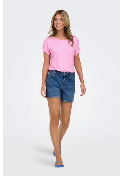 Only Onlphine Pamuklu Regular Fit Kot Short Bayan Short 15372986 Mavi