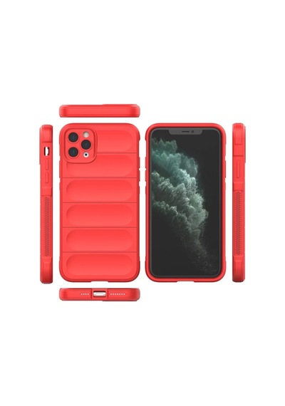 Apple Uyumlu iPhone 11 Pro Uyumlu Kılıf Optimum Silikon - Kırmızı
