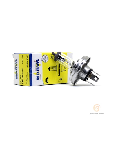 Narva Ampul H4 12V 60 55W P45T Tablalı - 2 Adet
