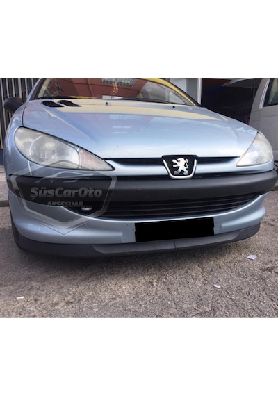 Peugeot 206 206+ 1998-2012 Uyumlu Üniversal Astra H Lip Esnek Ön Lip 2 Parça Tampon Altı Dil Karlık Ön Ek 00 Şüscaroto Aksesuar