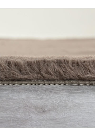Jassrug Fuzzy Kürk Halı 160 x 220 Antrasit