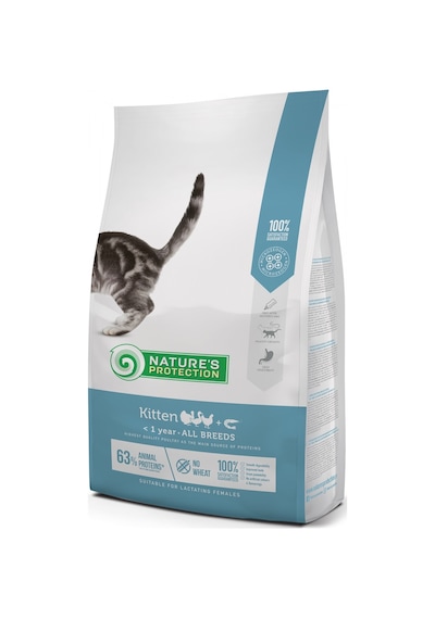Nature's Protection Kitten Cat Food Kümes Hayvanlı Yavru Kedi Maması 2 KG