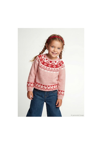 LC Waikiki Alıta Cıty Farkıyla Lcw Kids Pembe Oval Yaka Desenli Kız Çocuk Triko Kazak Pembe - 925577403 Pembe LC Waikiki Alıta Cıty Farkıyla Lcw Kids Pembe Oval Yaka Desenli Kız Çocuk Triko Kazak Pembe - 925577403 Pembe