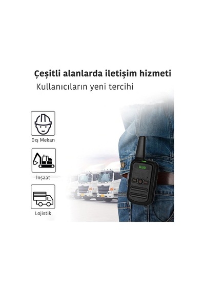 Wln KD-C51 16 Kanal Siyah Kasa Tekli El Telsizi