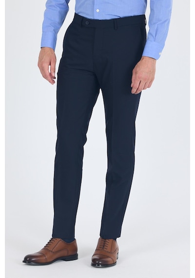 İmza Lacivert Esnek Yandan Cepli Slim Fit Classic Pantolon 1003250013 Lacivert
