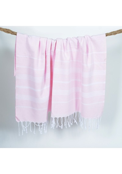 Sultan Peştemal (Pembe) %100 Pamuk 90x180 Cekme Yapmaz Banyo-Plaj Havlusu