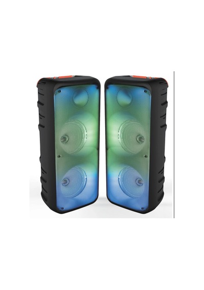 Diğer - Siyah - Blic Bls-49 16w Rgb Bluetooth Mikrofonlu Kumandalı Kareoke Kablosuz Hoparlör