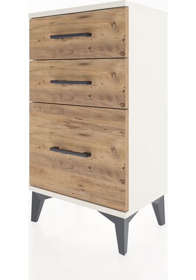 Arges Komodin 3 Çekmeceli 44x30x80 Aytaşı-çam Aytaşı