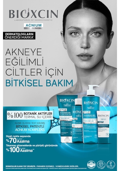 Bioxcin Acnium Sebum  Yüz Yıkama Jeli 500 ml