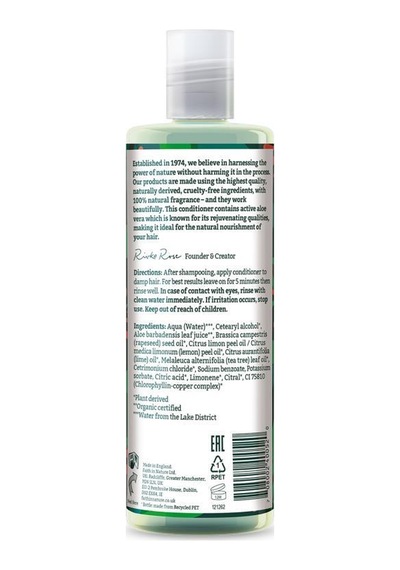 Faith in Nature %99 Doğal Yenileyici Aloe Vera Normal & Kuruya Dönük Saçlar İçin Saç Bakım Kremi 400 ML