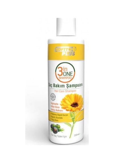Softto Plus 3 İn 1 Saç Bakım Şampuanı 250 ML