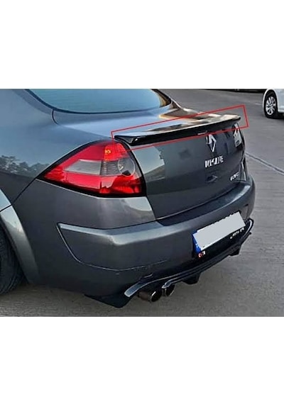 Megan 2 Spoiler - Megane 2 Sedan Spoiler STR-898