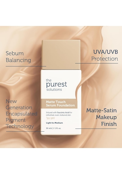 Sebum Dengeleyici & Matlaştırıcı Serum Fondöten Spf 50, 30 Mililitre Açık/orta Ton