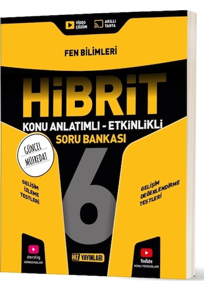 Hız Yayınları 2026 6. Sınıf Fen Bilimleri Hibrit - Konu Anlatımlı Soru Bankası Yeni Müfredat