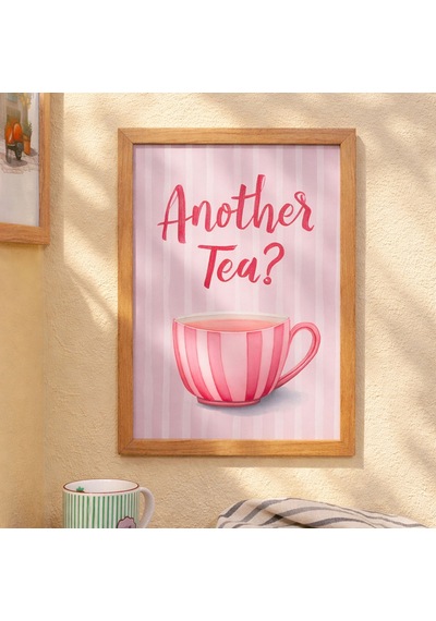 Deco Another Tea Duvar Panosu - Renkli - 30x40 Cm Standart