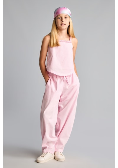 Defacto %100 Pamuk Geniş Paça Bol Kesim Poplin Pantolon Kız Çocuk I6754a826hspn648 Pembe-pn648 Defacto %100 Pamuk Geniş Paça Bol Kesim Poplin Pantolon Kız Çocuk I6754a826hspn648 Pembe-pn648