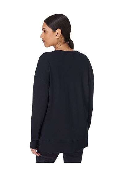 Sweaty Betty Sweaty Betty After Class Longline Sweatshir Kadın Siyah Sweatshirt Blk Siyah