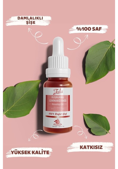 Tala Kuşburnu Çekirdeği Yağı %100 Saf Ve Doğal Soğuk Sıkım 20 ML