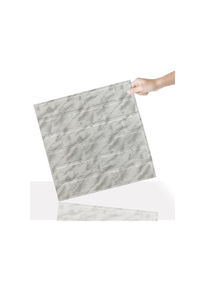 Tink 3 Boyutlu Duvar Paneli Kabartmalı Metro Desenli Pvc 41x41 Cm/ 6 Adet /1 M² Diğer