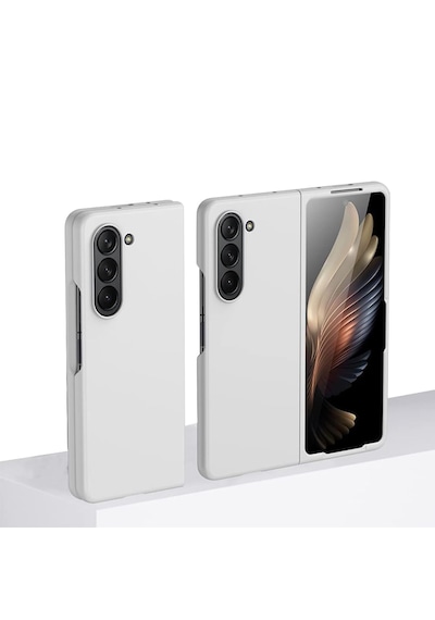 Microcase Samsung Galaxy Z Fold 7 İle Uyumlu Mat Yüzey Sert Plastik Kılıf - Al8848 Beyaz
