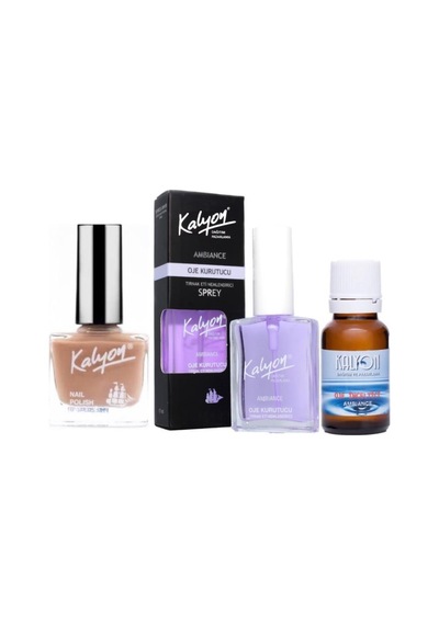 Kalyon Oje 302 + Oje Kurutucu Sprey 17 ML + Oje Çözücü