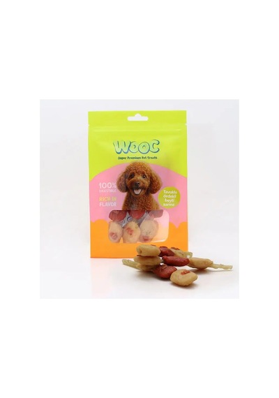Wooc Super Premium Pet Treats Wooc Tavuklu Ve Ördekli Beyti Sarma Köpek Ödülü 75 Gr