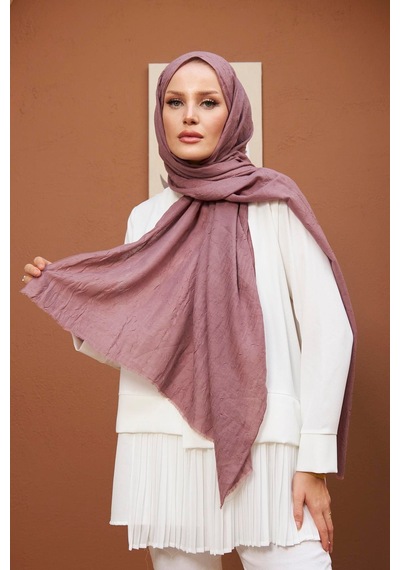 Bambu Kraş Şal Tesettür Giyim, Yüksek Kalite, Hafif, Rahat, Şık, Premium, Lux, Shawl, Scarf Gül Kurusu