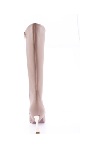Dgn K110-22k Kadin Sivri Burun İnce Topuklu Çizme K110-1710-R0152 Bej