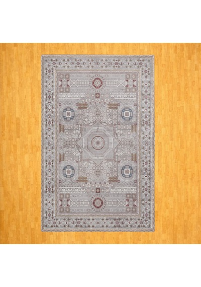 Şirvan Desenli 200 X 300 İpek Halı Gri