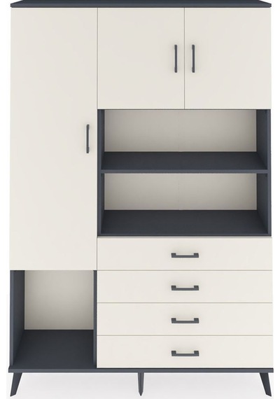 Arges Dolap 7 Raflı 4 Çekmeceli 3 Kapaklı 132x30x195 Antrasit-aytaşı/aytaşı Aytası/aytası Arges Dolap 7 Raflı 4 Çekmeceli 3 Kapaklı 132x30x195 Antrasit-aytaşı/aytaşı Aytası/aytası