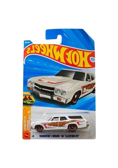Hot Wheels Tekli Arabalar 70 Chevelle Ss Wagon/remorque Kısa Kart Jjj70