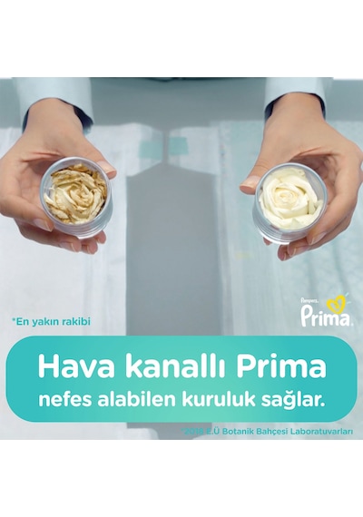 Prima Aktif Bebek 3 Beden Midi Bebek Bezi 62 Adet